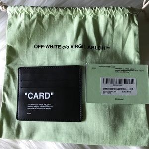 Off White card holder